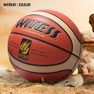 WITESS目击者正品7号标准耐磨室内外训练水泥地手感成人比赛篮球