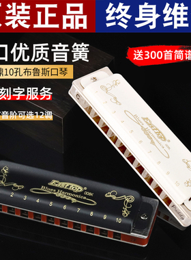 东方鼎T008K十孔蓝调布鲁斯10孔初学者口琴入门学生成人PADDY音阶