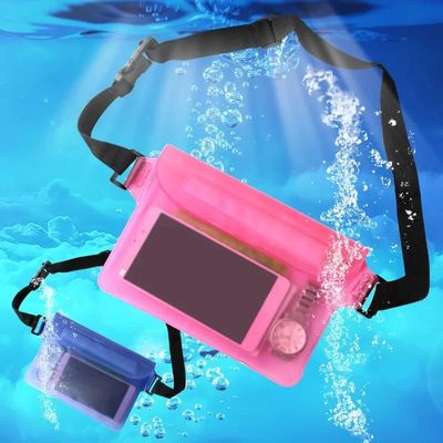 Three Layer Sealed Waterproof Bag With Touch Screen Adjustab