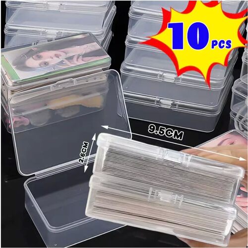 3/5/10Pcs Plastic Boxes Playing Cards Container Storage Case