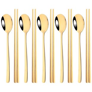 Cutlery Set Spoons Stainless Dinner Steel Sticks 304 Sushi