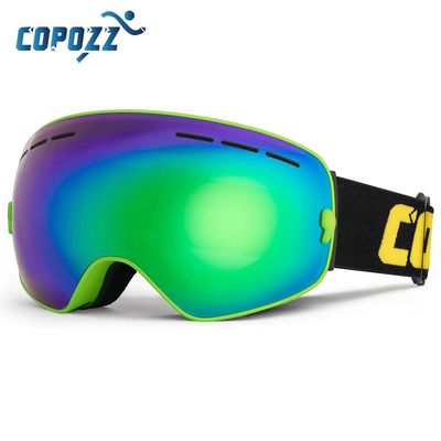 Brand Ski Goggles Double Layers UV400 Anti-fog Big Ski Glass