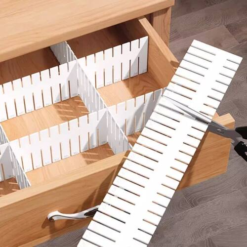 4PCS Drawer Divider Partition Durable Storage Organiser Make