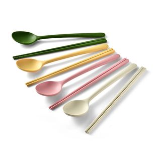 Flatware Cutlery Coffee 8Pcs Tea Sticks Silicone Sushi Set
