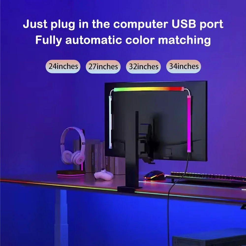 Smart Ambient TV PC Display Sync Computer Monitor Backlight