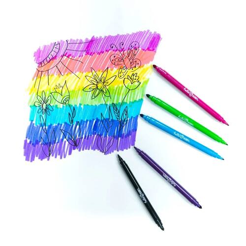 Washable Dual Tip Markers Brush and Fine Tips Assorted Class