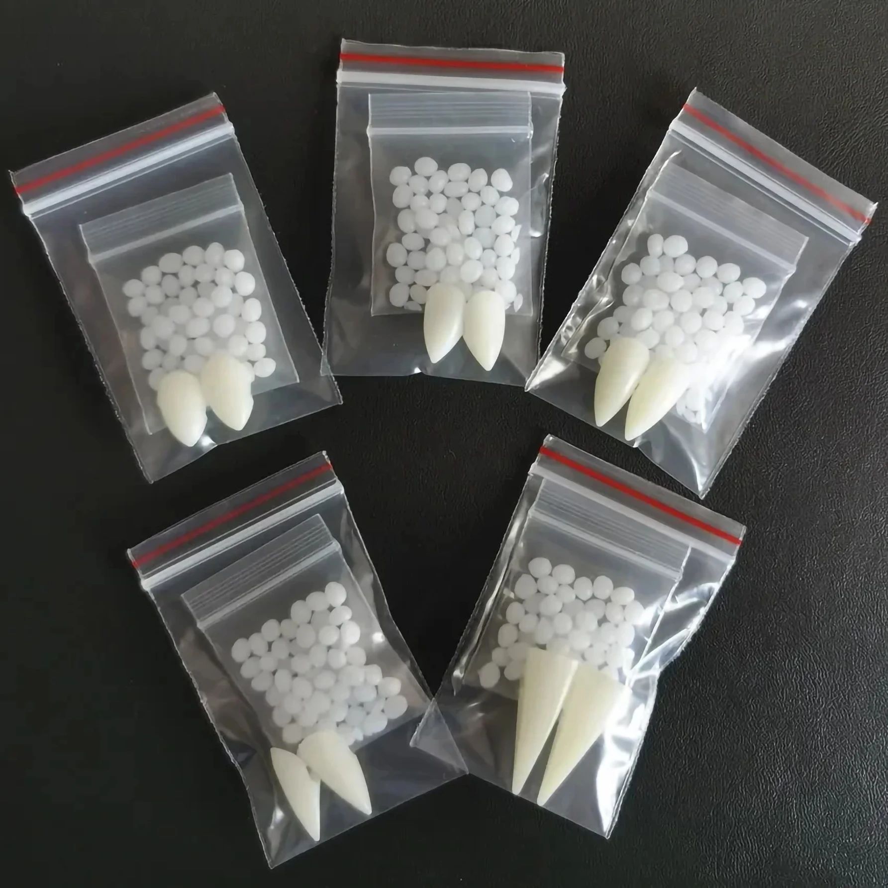 Suit Resin Vampire Teeth Fangs Halloween Props Diy Teeth Plu