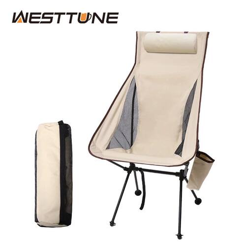 Westtune Portable Folding Camping Chair with Headrest Lightw
