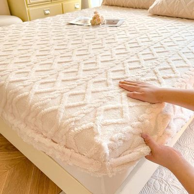 1pc Winter Warm Bed Sheet with Elastic Band Single/Queen/Kin