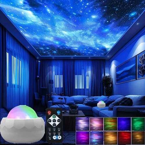 LED Aurora Projector LED Galaxy Night Light USB RGB 7 Modes