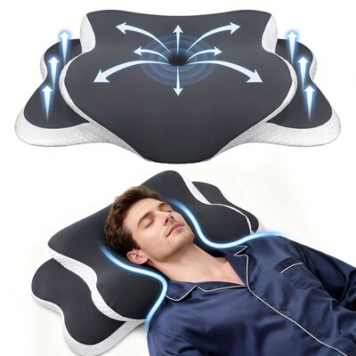 Memory Foam Pillows Butterfly Shaped Relax Cervical Slow Reb