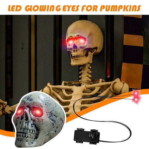 Glowing LED Eyes for Halloween Decor - Auto Timer Light Up P