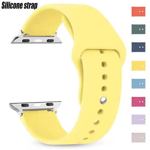 Silicone Band For Apple Watch strap 44mm 45mm 40mm 41mm 42-3