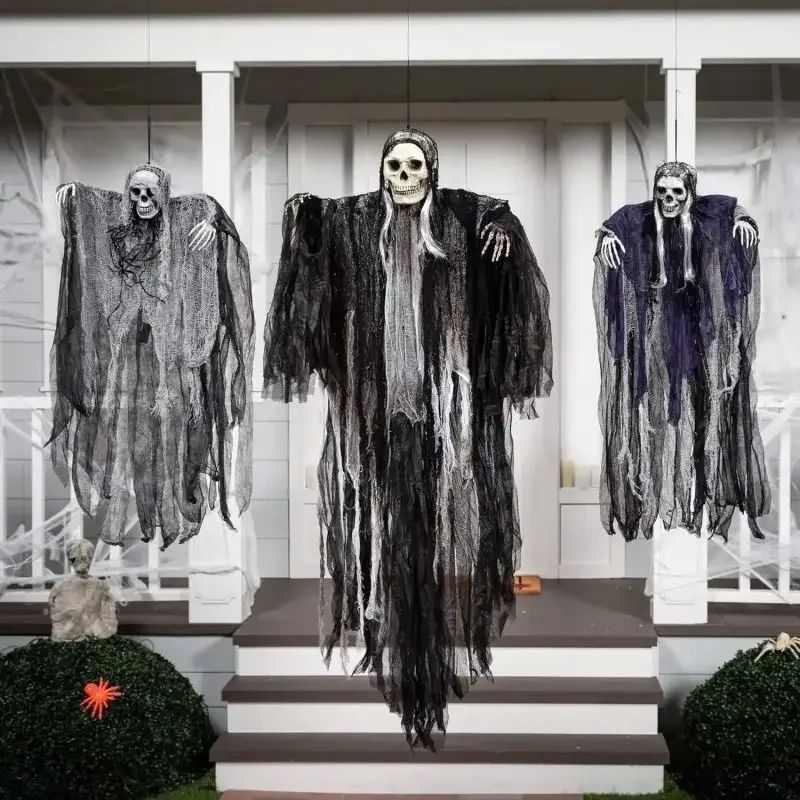 Hanging Halloween SkeletonGhosts Decorations Grim Reapers fo