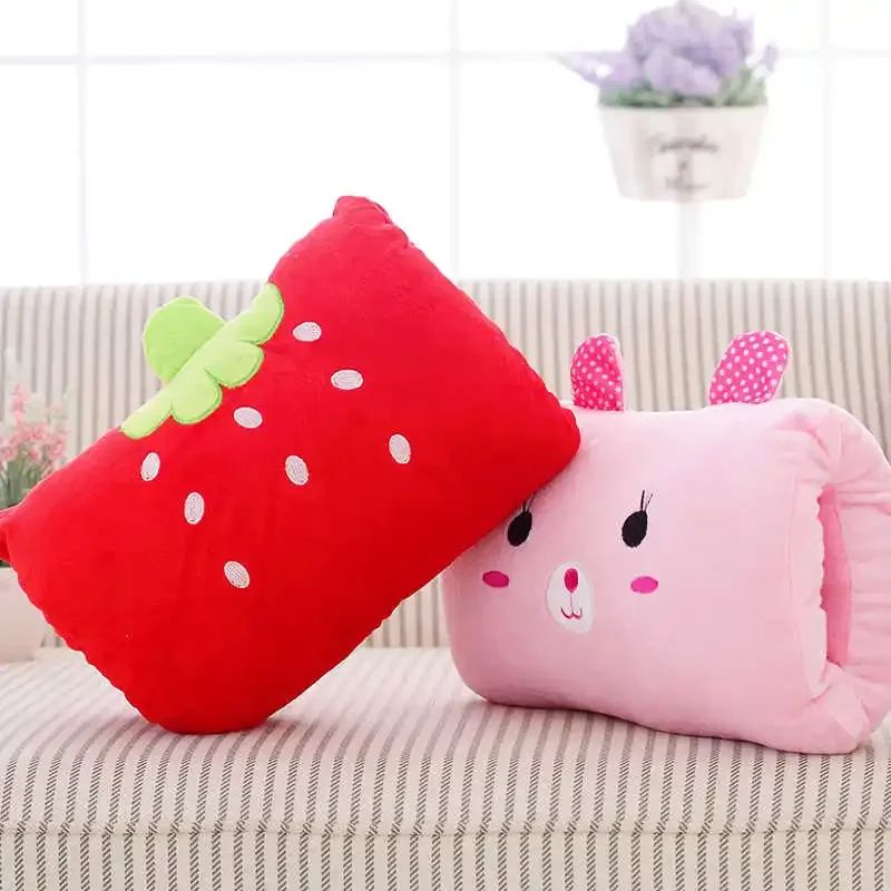 Cute Cartoon Hand Warmer Pillow Soft Stuffed Animal Creative