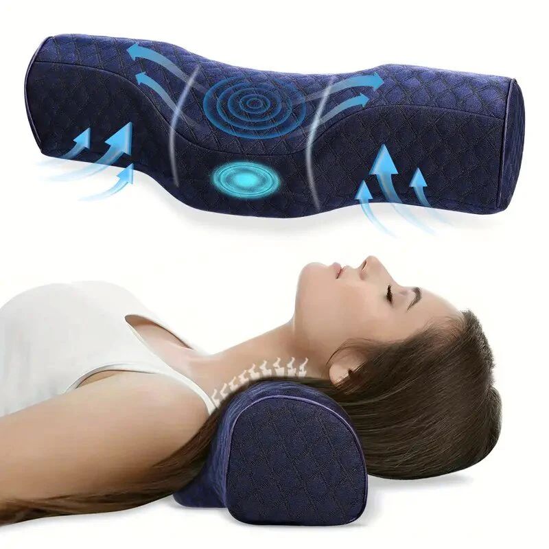 Relieve neck discomfort cervical pillow, head massager pillo