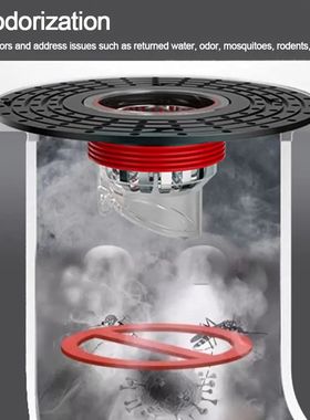 Portable Self-Closing Anti-odor and Insect Proof Floor Drain