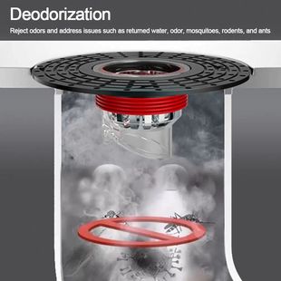 Portable Self-Closing Anti-odor and Insect Proof Floor Drain