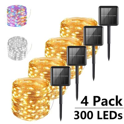 4pcs 22/32M Solar Led Fairy Light Outdoor Festoon Led Waterp