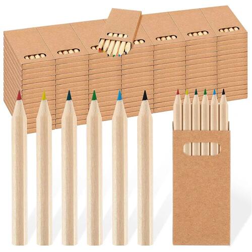 30/60/120/300/600/1200pcs(6pcs/box) Mini Colored Pencil Colo