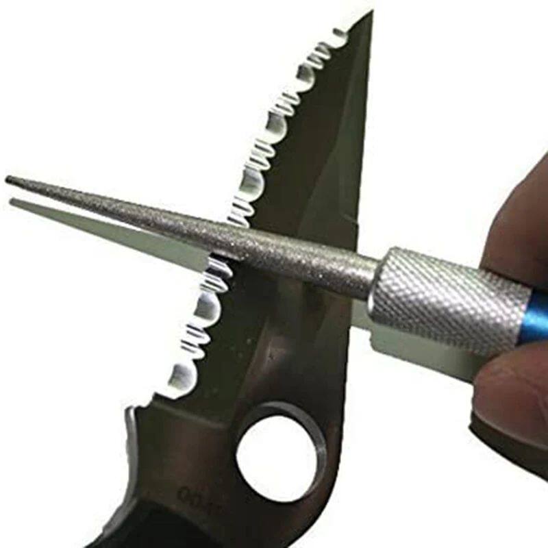 Knife Sharpening Rod Retractable Diamond Kitchen Sharpen Sto
