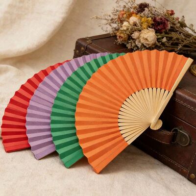 Retro Hand Fan Bamboo Folding Fans Chinese Style Dancing Fan