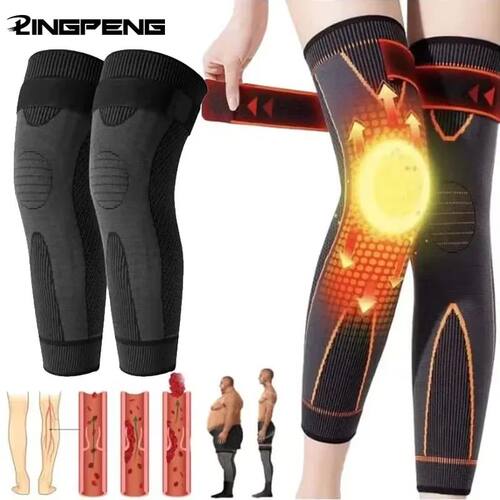 1PC Non-Slip Knee Pads Elastic Long Leg Sleeve Bandage Press