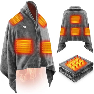 Electric Heating Body Warming Shawl Blanket Outdoor Camping