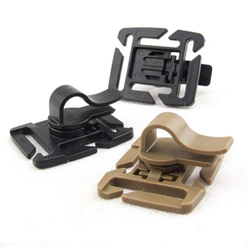 2PCS Rotatable Drinking Tube Clip Molle Hydration Bladder Dr