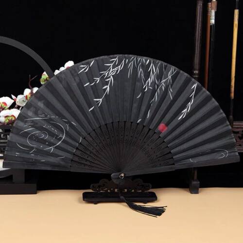 Folding Hand Fan, Retro Style Folding Fan, Birthday Gift, Fo