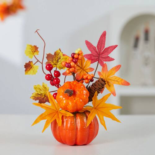 Autumn Theme Party Decor Sunflower Maple Leaf Ornaments Than