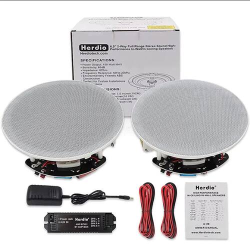Herdio 6.5 Inch Home Audio 300W Ceiling Bluetooth Speaker Ho