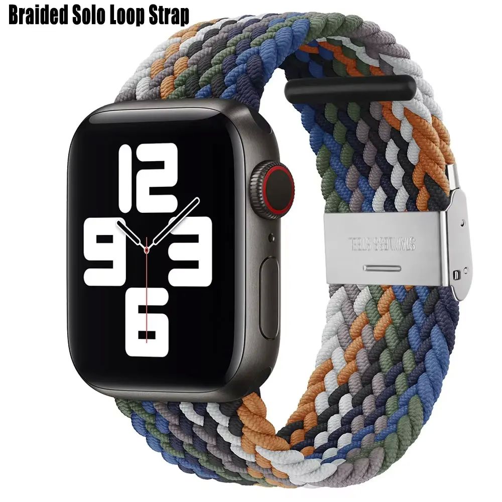 Braided Solo Loop For Apple watch band 44mm ultra-2 49mm 45m