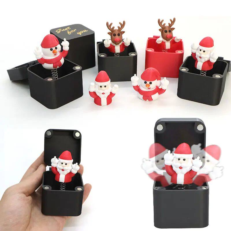 1pc New Middle Finger In A Box Christmas Gift Amazon Hot Sur