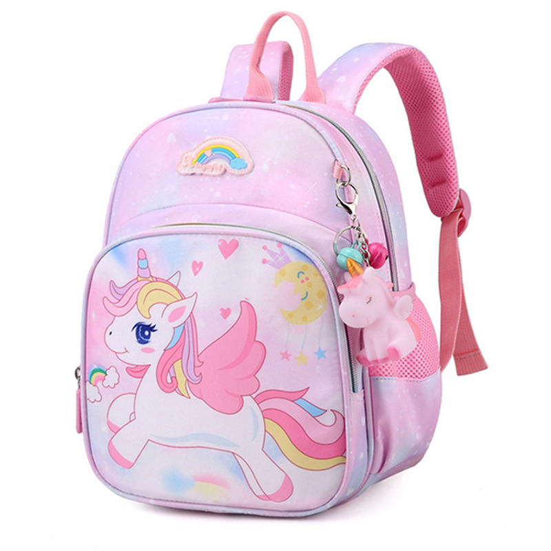 New Unicorn Backpack For Girls Cartoon Pink Princess School