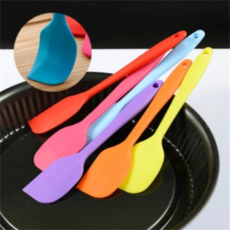 Heat?Resistant?Integrate?Handle?Silicone?Spoon?Scraper?Kitch