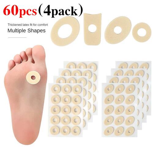 60pcs Callus Cushions for Feet Bottom SelfAdhesive Corn Remo