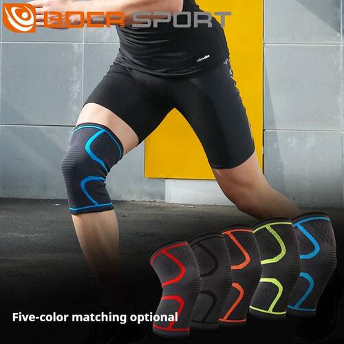 Knitted sports knee pads, running basketball, cycling fitnes