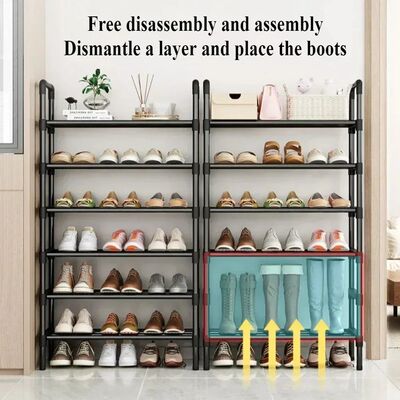 Shoes Organizer Multilayer Shoe Rack Metal Housing Entrance