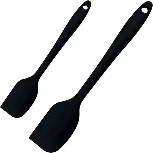 2pcs/SET Silicone Spatula Heat Resistant Baking Scraper Butt