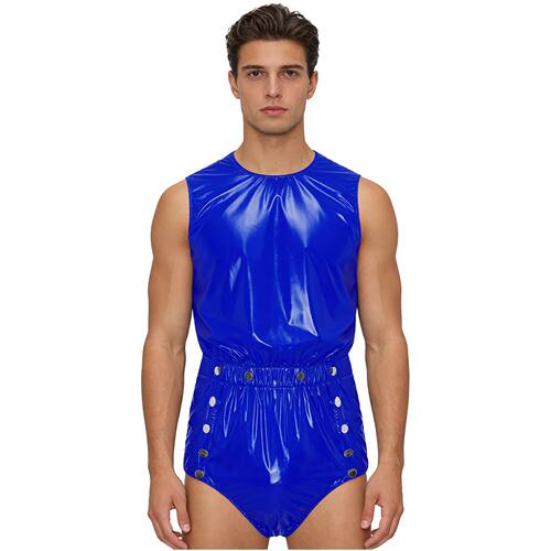 Men's One-piece Swimsuit Waterproof Bodysuit Swimsuit Crotch