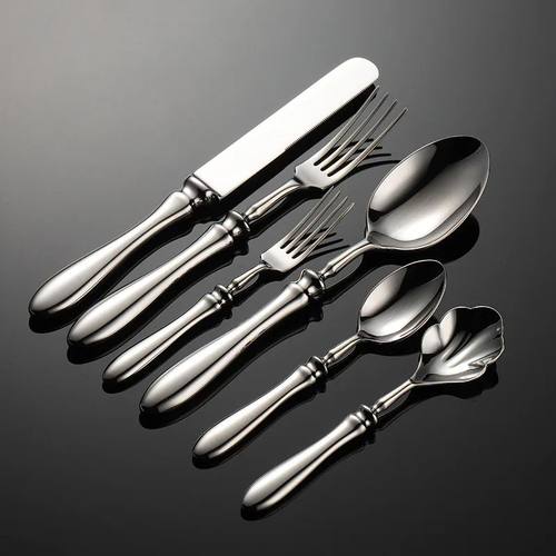 Heavy Gourd Handle Stainless Steel Cutlery Set Forged Knife