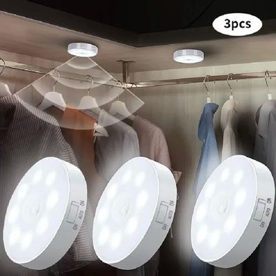 Motion Sensor LED Night Light USB Rechargeable Night Lamp Fo