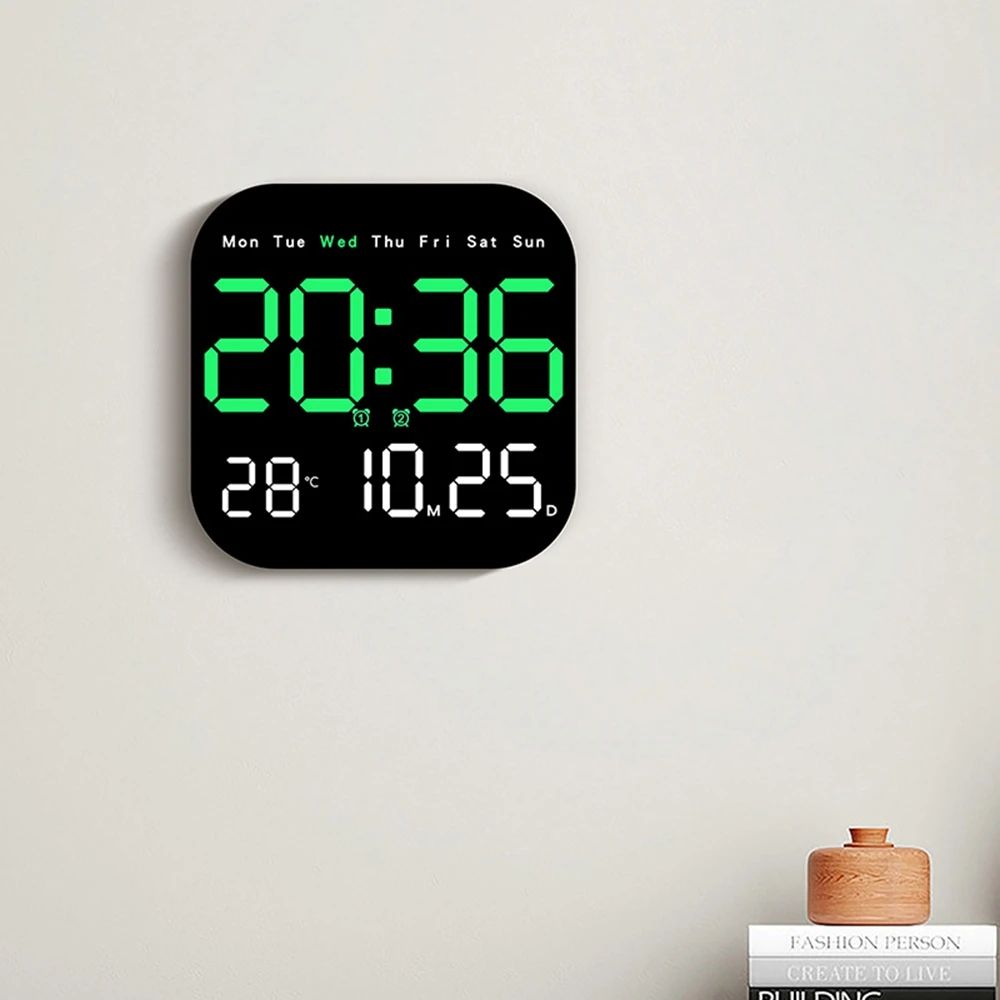 Digital Wall Clocks Temperature Date Week Dispaly Electronic