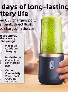 1pc handheld blender bottle 6 blades Multifunction juice ble