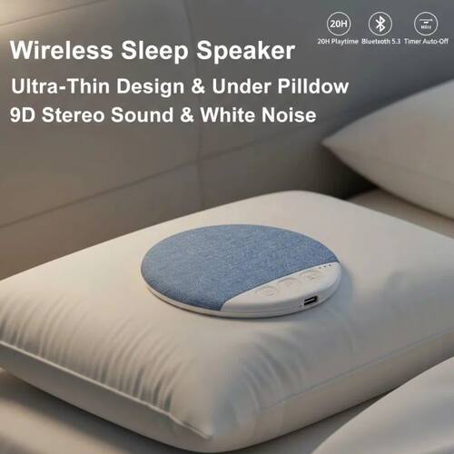 Bluetooth Pillow Speaker Wireless Sleep Music Player Under P