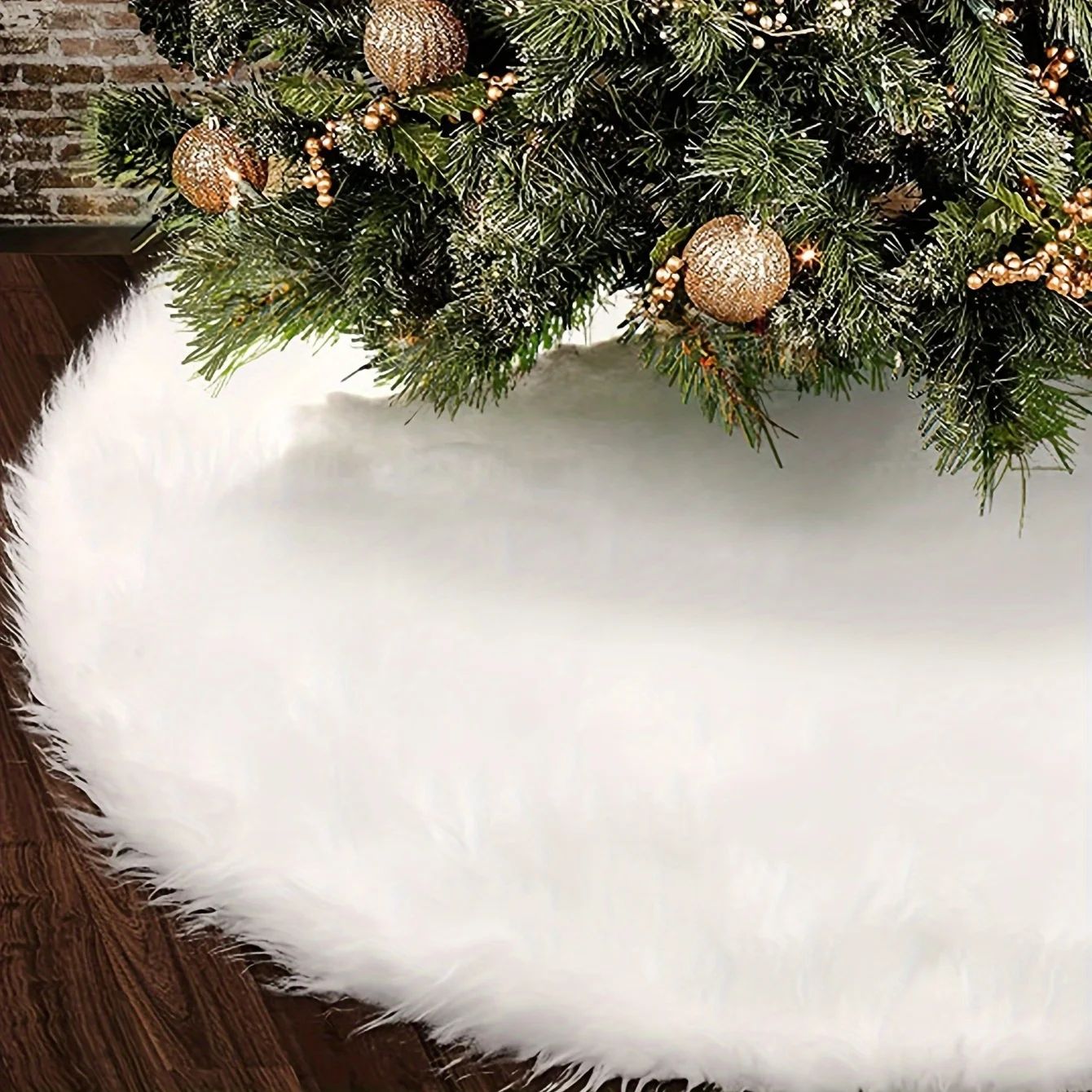 1/3pcs?White?Christmas?Tree?Skirt,For?Christmas?Pencil?Tree?