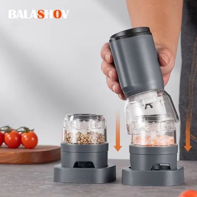 Rechargeable Electric Pepper Grinder Set Automatic Salt and