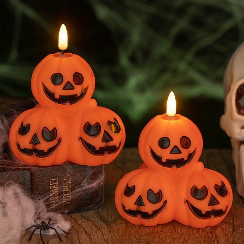 Halloween Pumpkin Lamp Funny Led Luminous Night Light Mall B