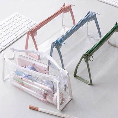 Transparent Pencil Case Large Capacity Simple Pen Bag Kawaii